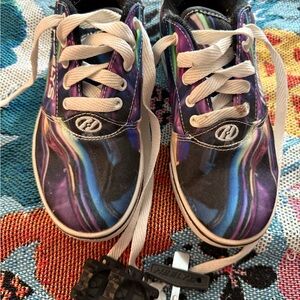 Heelys Kids Sneakers with Purple and Black Swirl